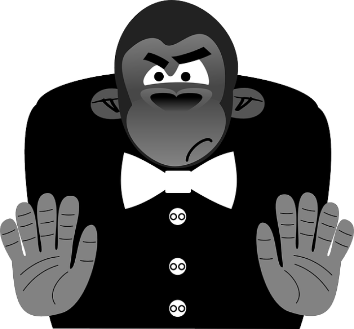 S hnusným hajzlem, gorilou